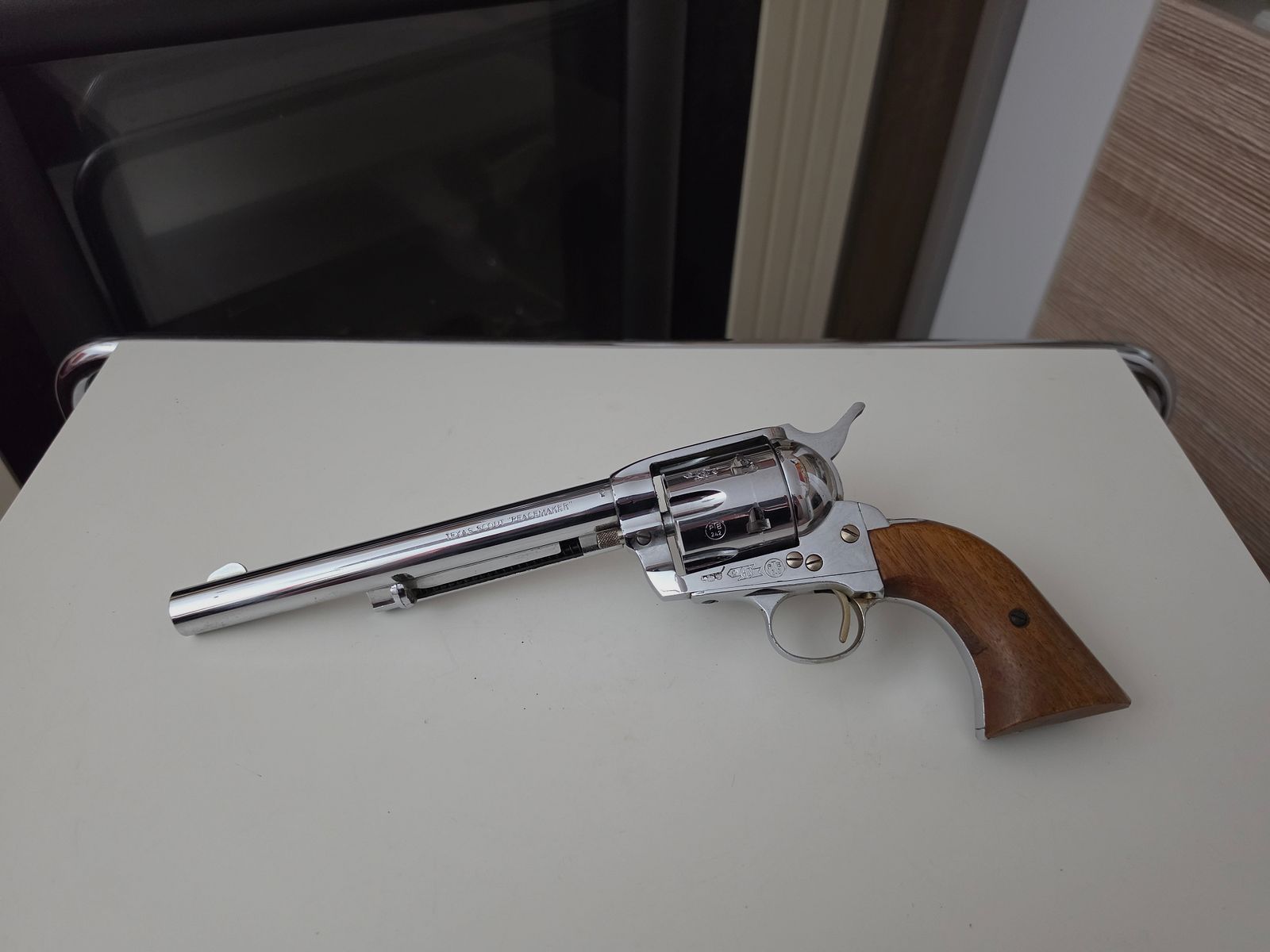 Revolver HS Texas Scout Peacemaker Mod. 121  PTB 242  9mm Knall