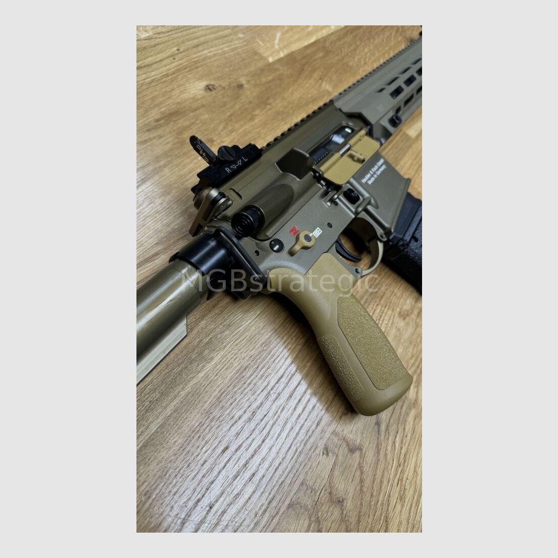 Heckler & Koch MR223 A3 Slim-Line 16.5" Barrel - semi-automatic rifle .223Rem long M-LOK handguard - sand color - sport approved! - similar to Bundeswehr G95A1 G95KA1 G95K H&K 416
