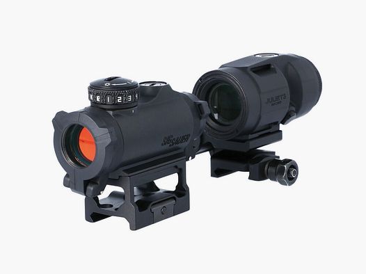 SIG SAUER Romeo MSR 1x20 point rouge + Juliet3-Micro 3x22 Loupe