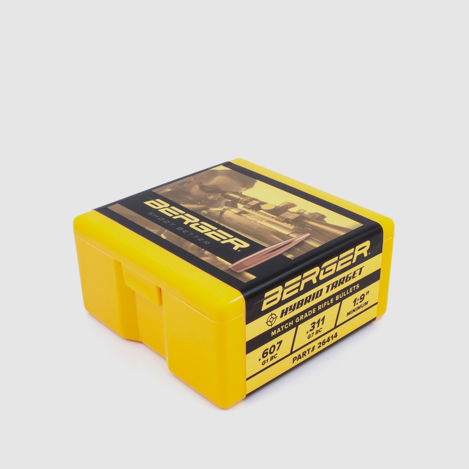 Berger Geschoss 6,5mm/.264 Hybrid Target 140GR 500 Stück