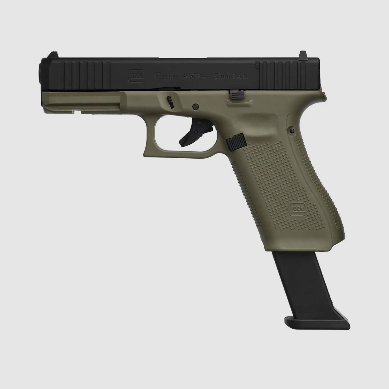 Glock 17 Gen5 Schreckschuss Pistole Battlefield Green 9 mm P.A.K. 
