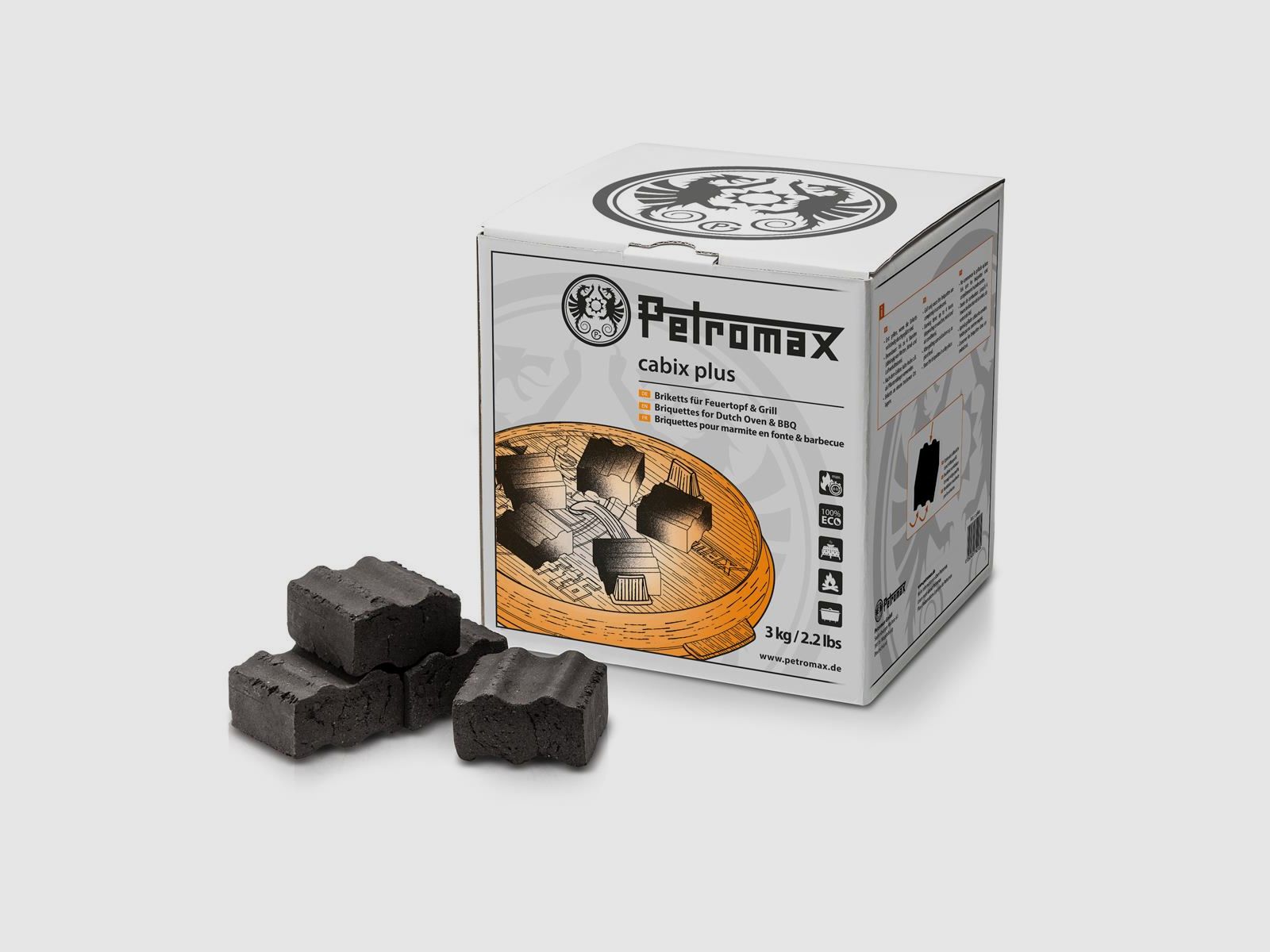 Petromax Cabix Plus Briquettes pour Four Néerlandais et Grill