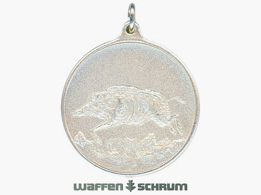 Steinhauer&Lück Jagdmedaille Keiler 40 mm versilbert