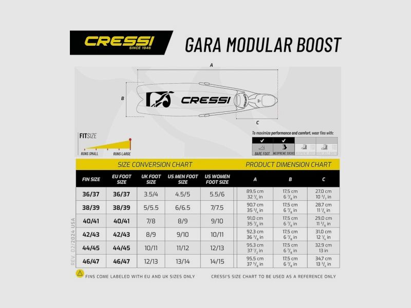 CRESSI GARA TURBO BOOST SCHWARZ, Bild 5 von 5