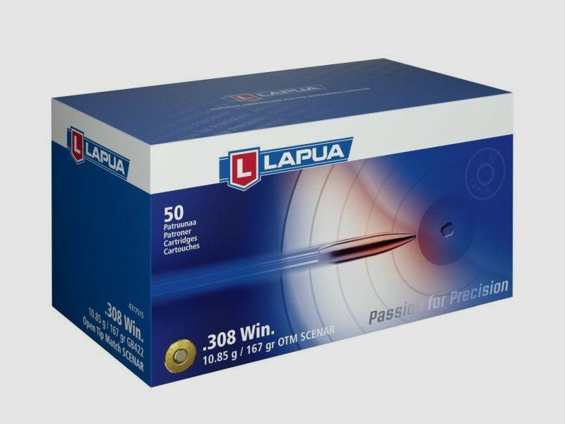Munitions LAPUA .308 Win. SCENAR 10,85 g, image 2 sur 2