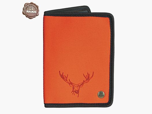 AKAH Jagdscheinetui Neopren orange