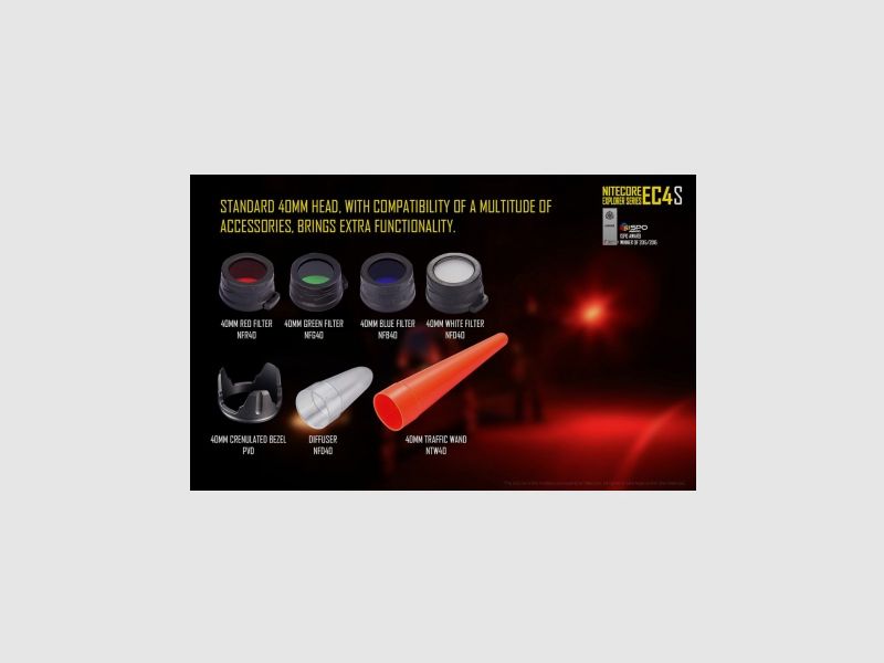 Nitecore EC4SW LED flashlight – Neutral White – 2000 lumens, image 24 of 26