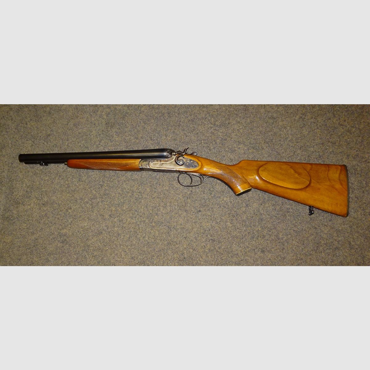 Kutscherflinte - Hahn-Doppelflinte von NORIS, Kal. 12/70, gekürzt von Meisterhand