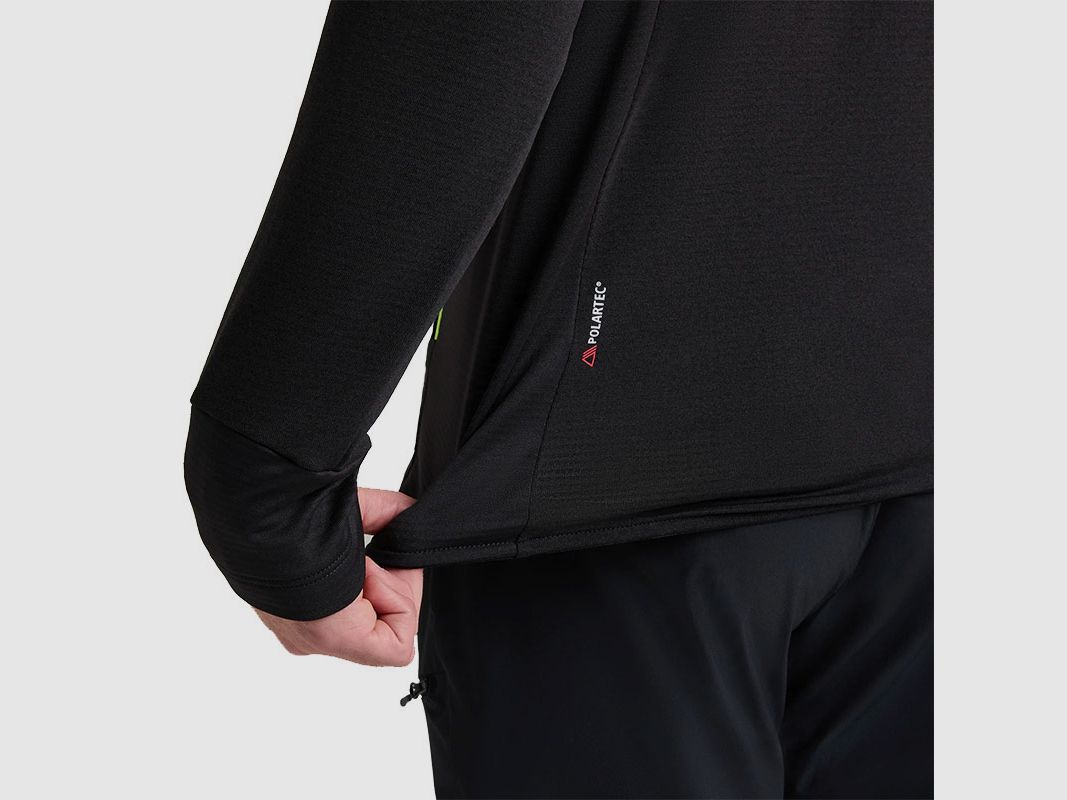 MONTURA – HOMME – RISE MAGLIA Noir/Sunny Lime, image 5 sur 10