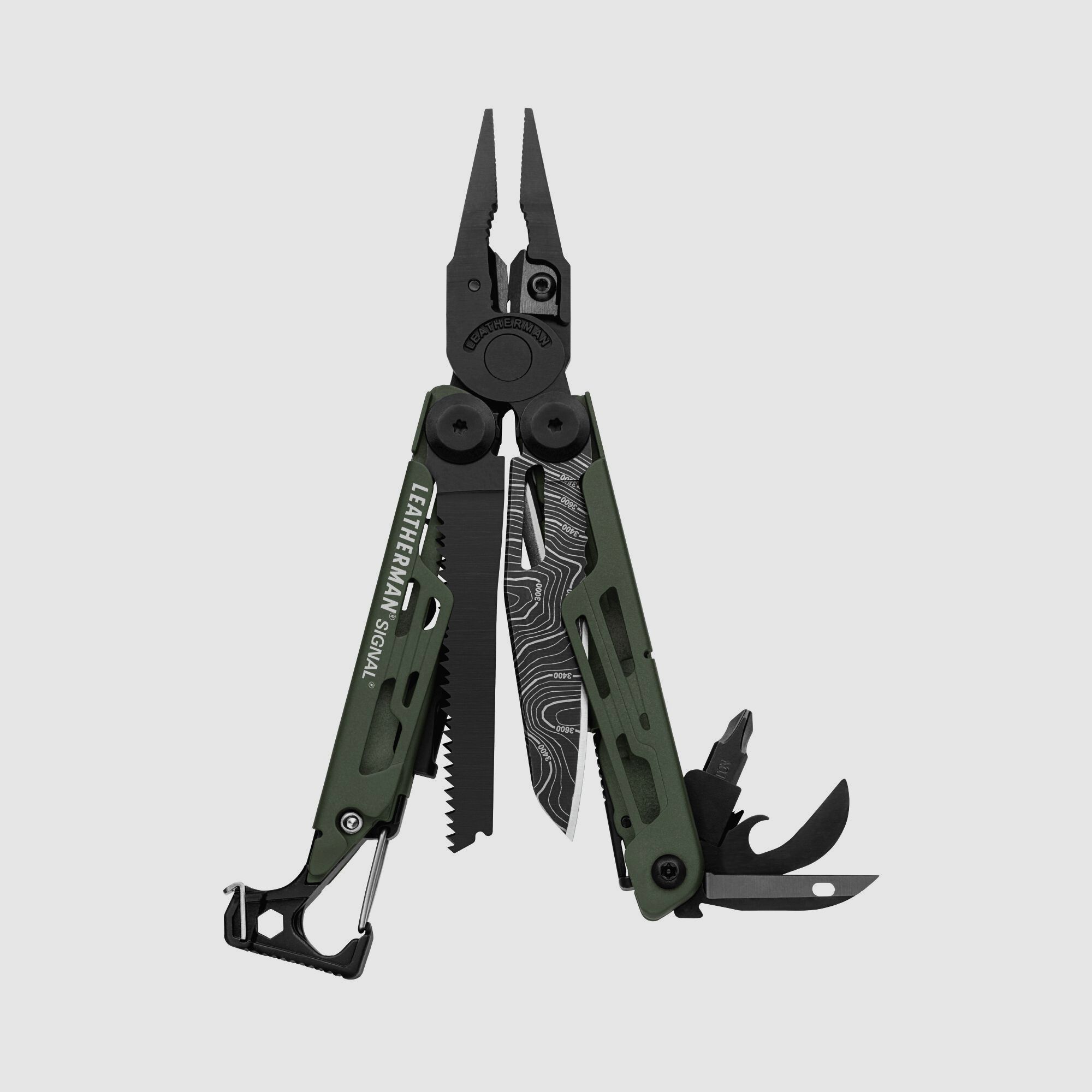 Leatherman SIGNAL Green Topo, Molle Holster, Schwarz, L, Bild 1 von 4