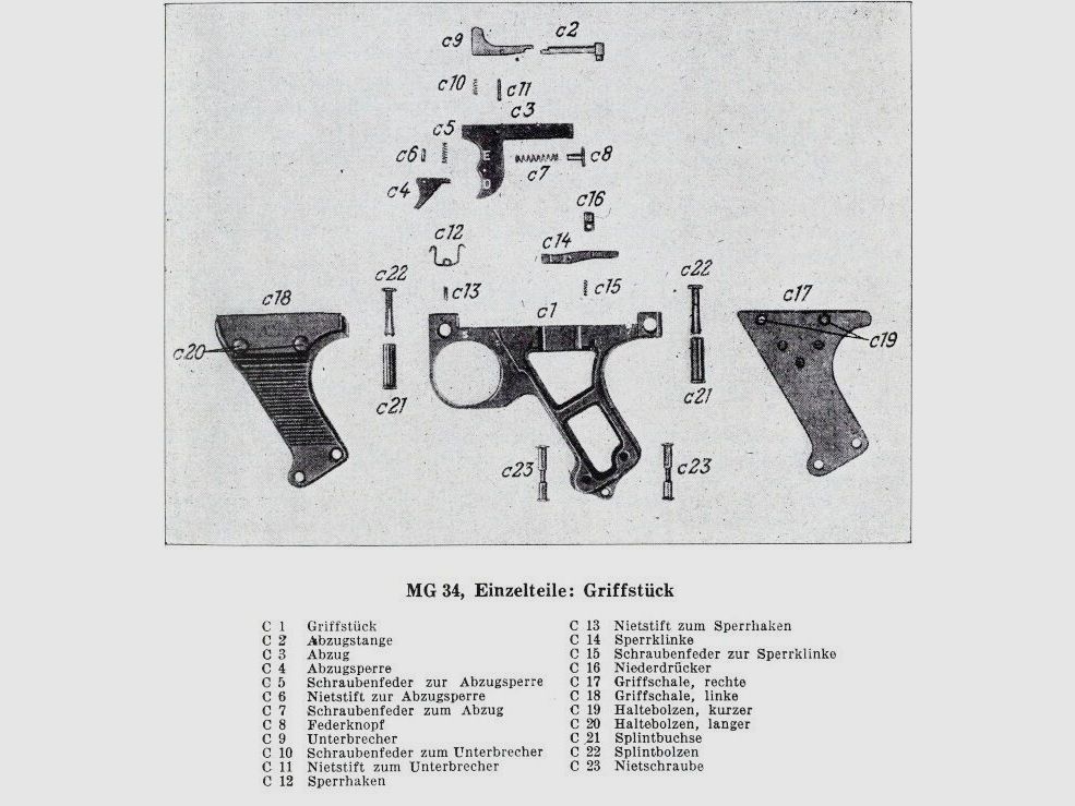 1 Wehrmacht Sperrklinke MG34
