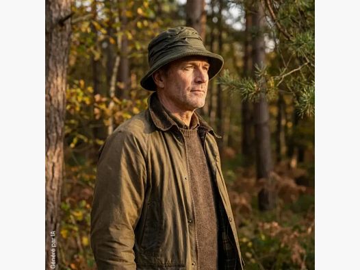 Walker & Hawkes Diana Country Hat green in waxed cotton