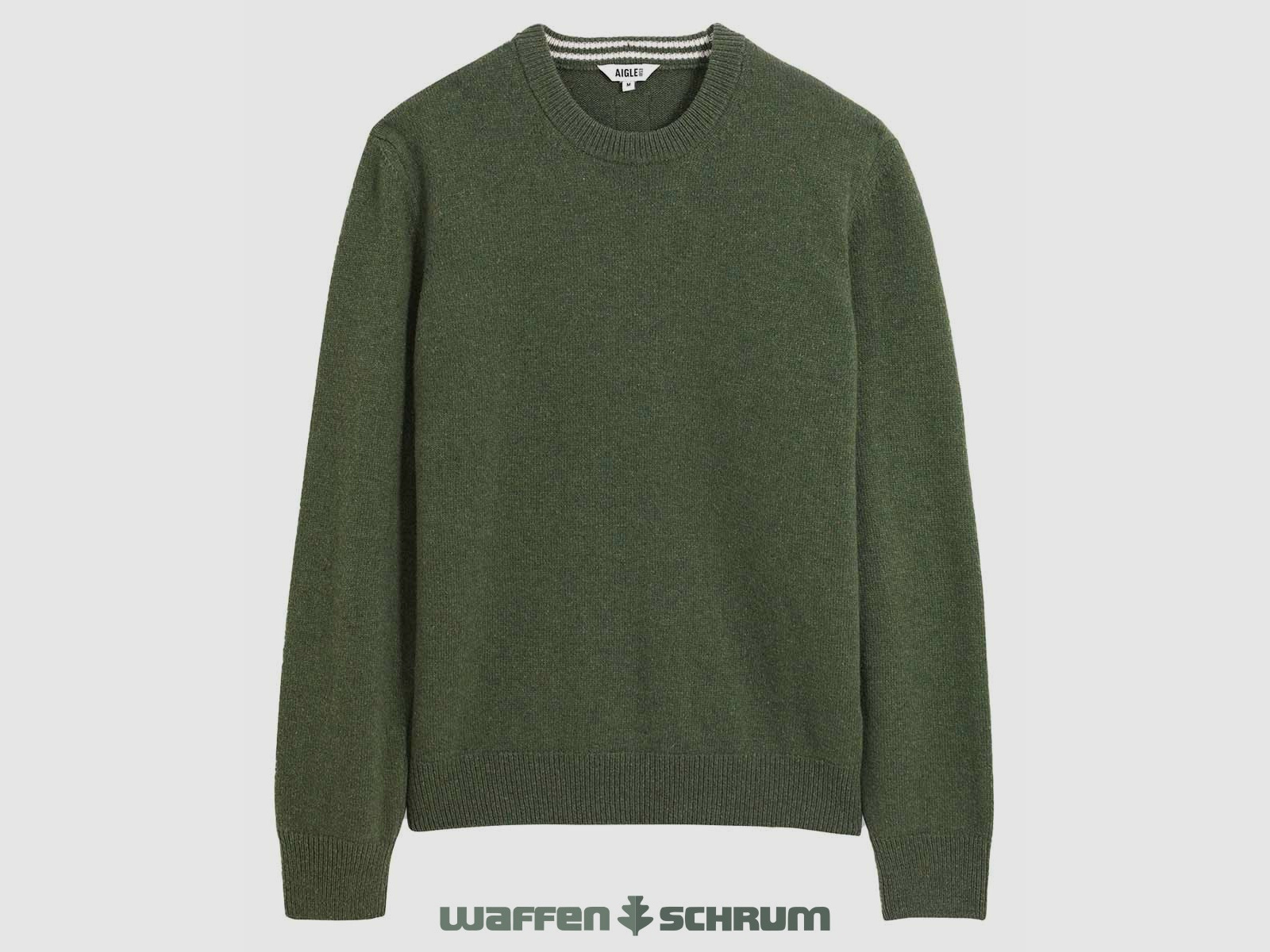Aigle Pulower Okrągły Dekolt Sage Green