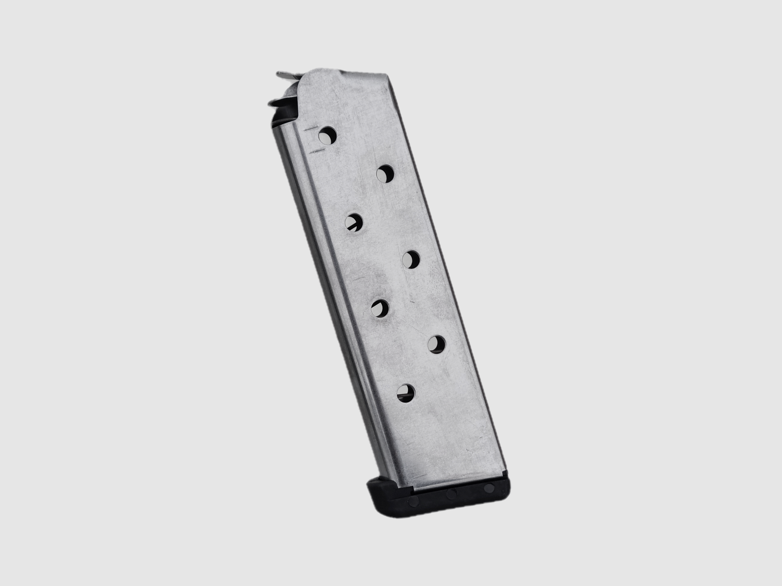 Cargador 1911 .45 ACP de acero, 8 cartuchos, acero inoxidable con Bumper Pad – Triple-K