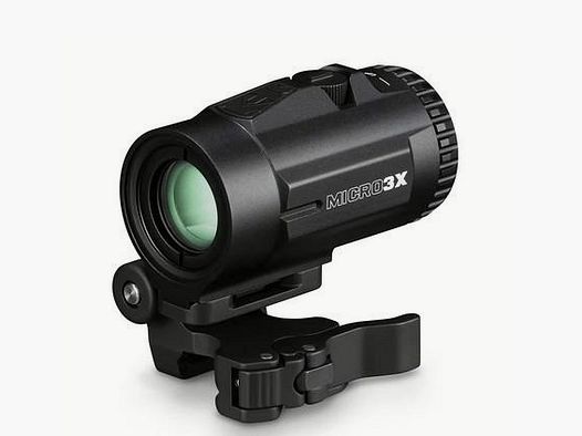VORTEX Leuchtpunktvisier Micro Magnifier 3-fach-Booster m. Picatinny-FlipMontage