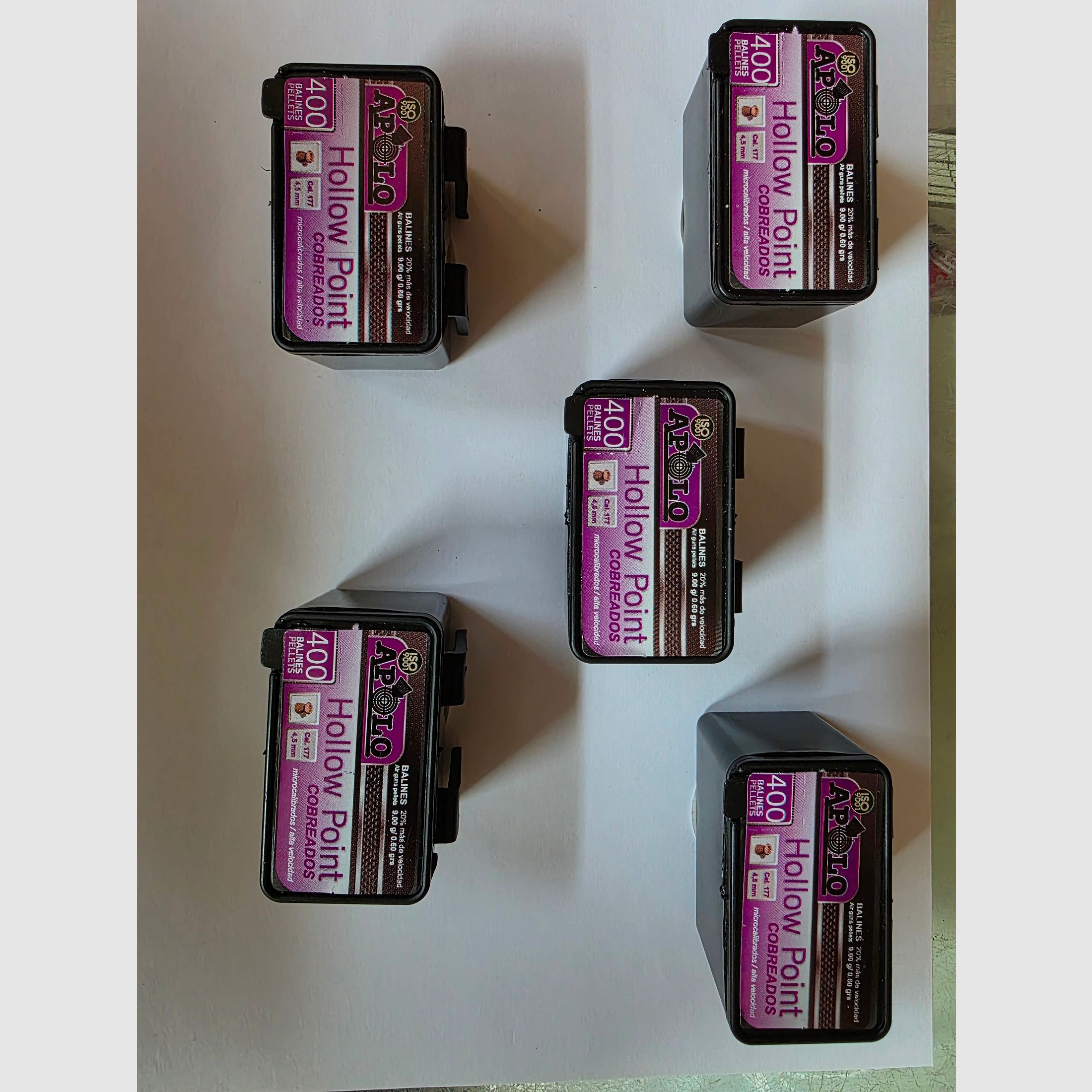 --- 10 boîtes de DIABOLOS 4,5 mm ---