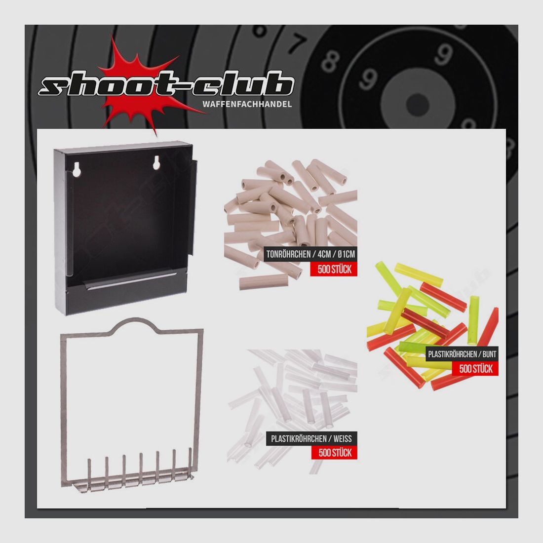 shoot-club GmbH adattatore tubo sonoro set trappola per proiettili