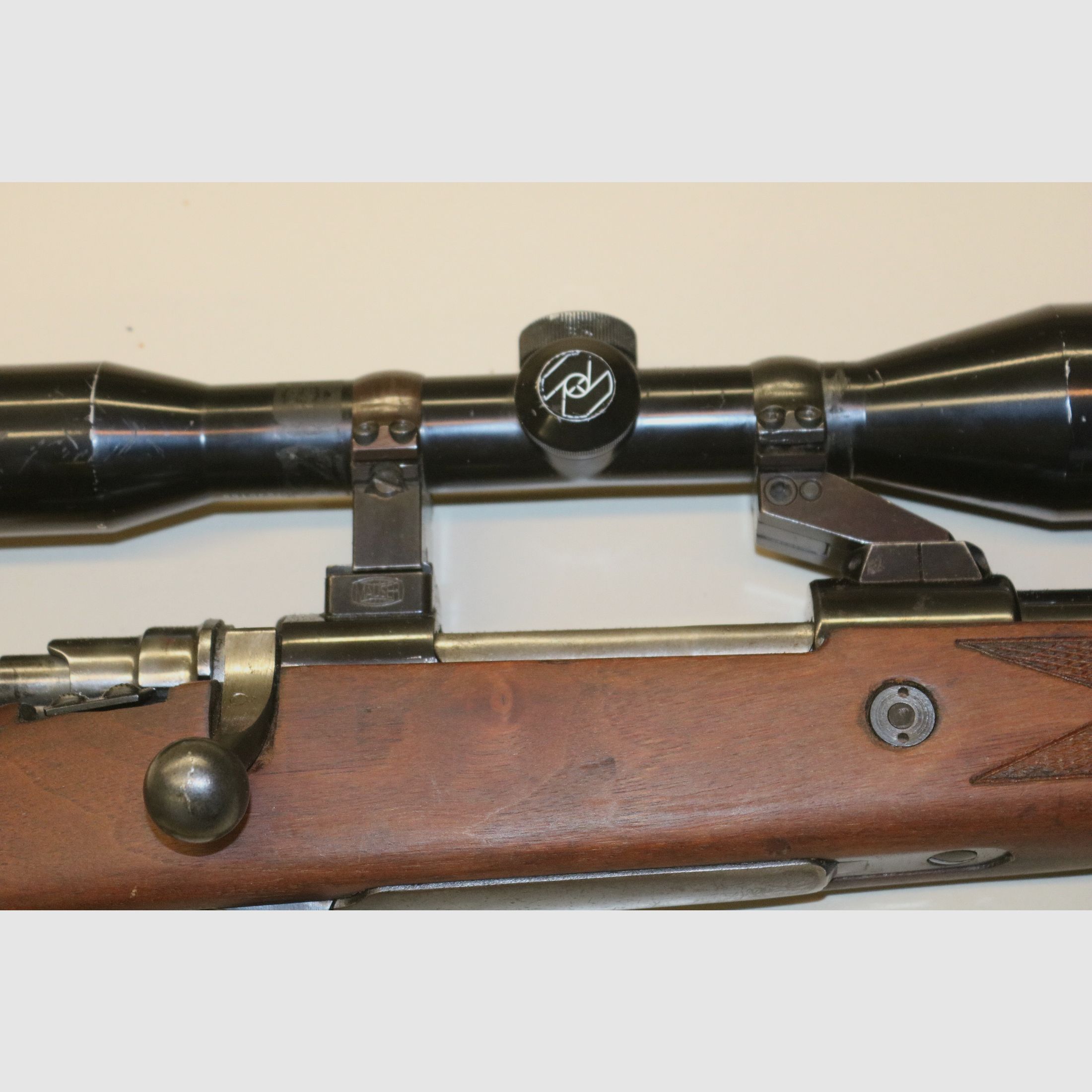 Repetierbüchse Mauser K 98 mit Mündungsgewinde für Schalldämpfer