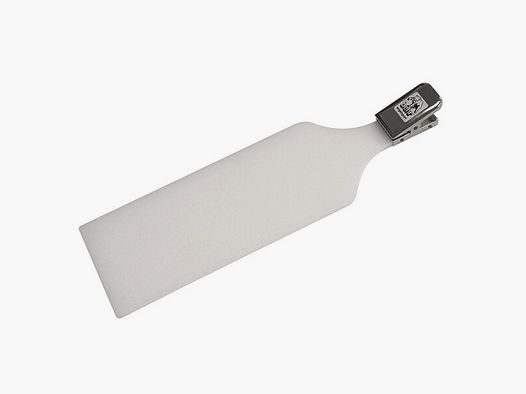 Fisch - Filetierbrett - 61 x 18 cm - mit extra starker Klemmfeder - Weiß