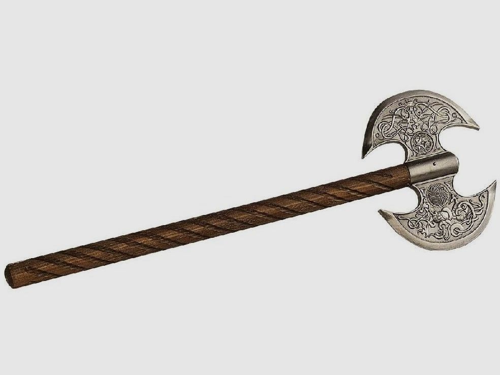 Mittelalterliche Doppelaxt Deko-Axt