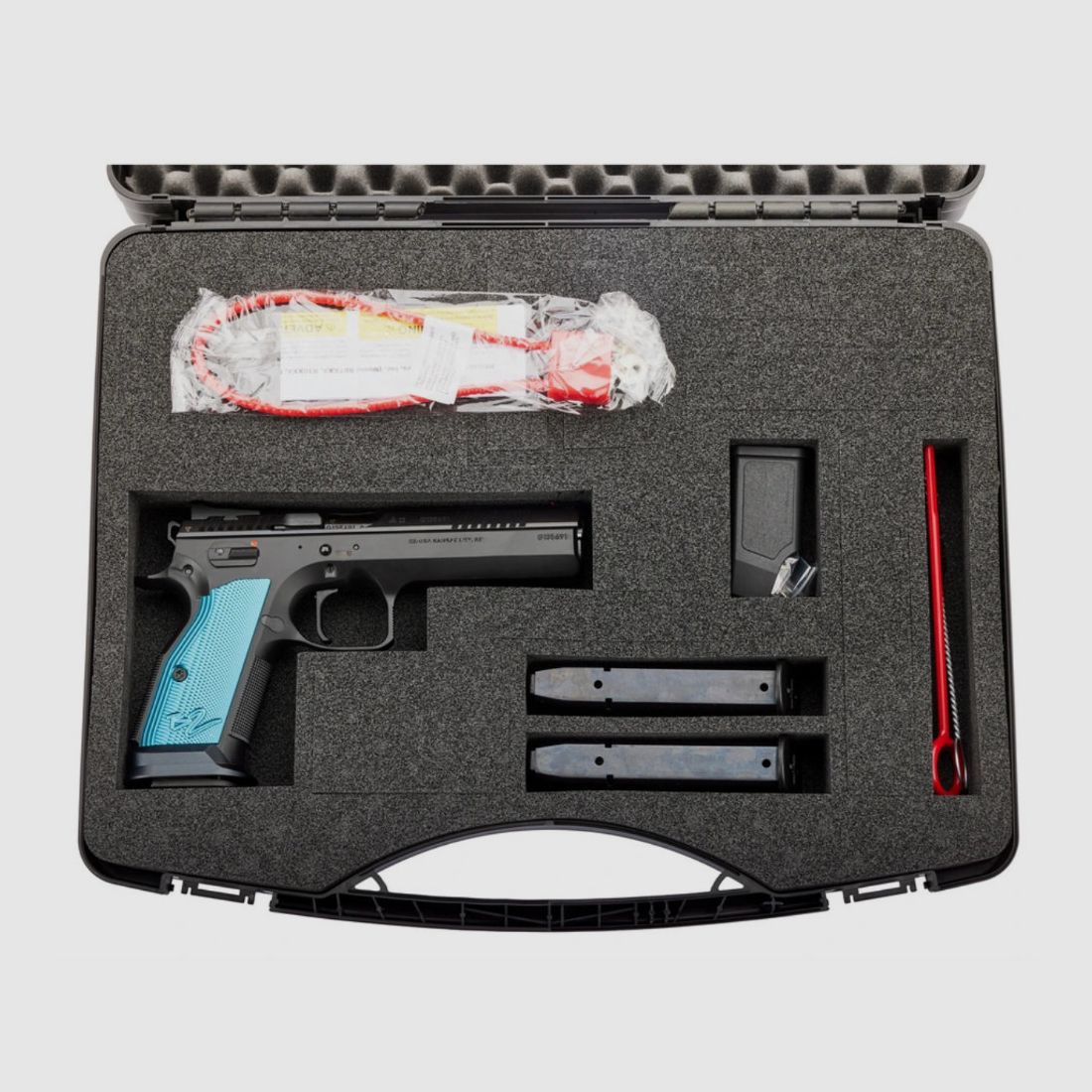 Pistole CZ TS 2 Blue Edition - Kansas City - Kal. 9mm Para 20 Schuss, Bild 3 von 3