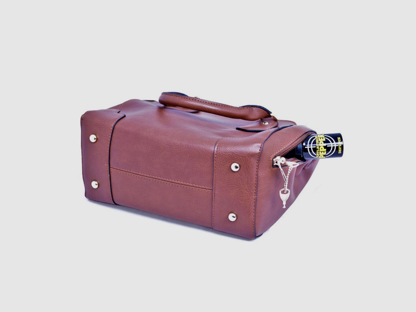 Bulldog Cases borsa a tracolla con fondina Chestnut-Leopard, immagine 3 di 5