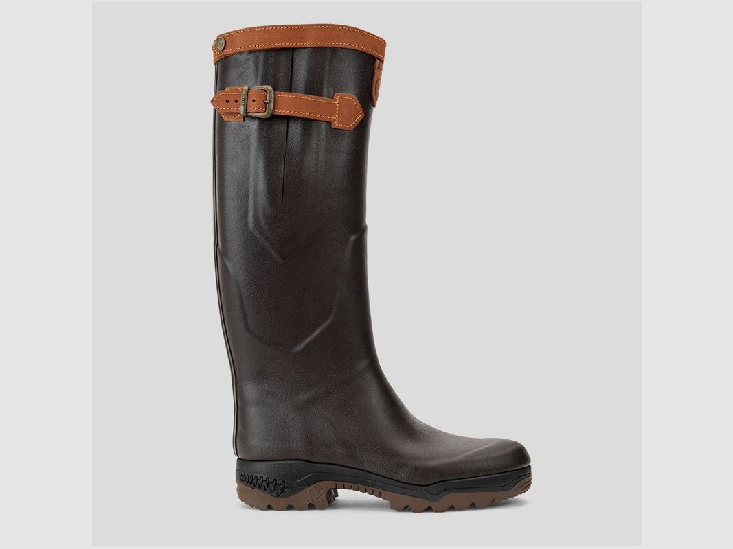 AIGLE men's rubber boots with strap and buckle fastening 843156 Brun, image 2 of 8