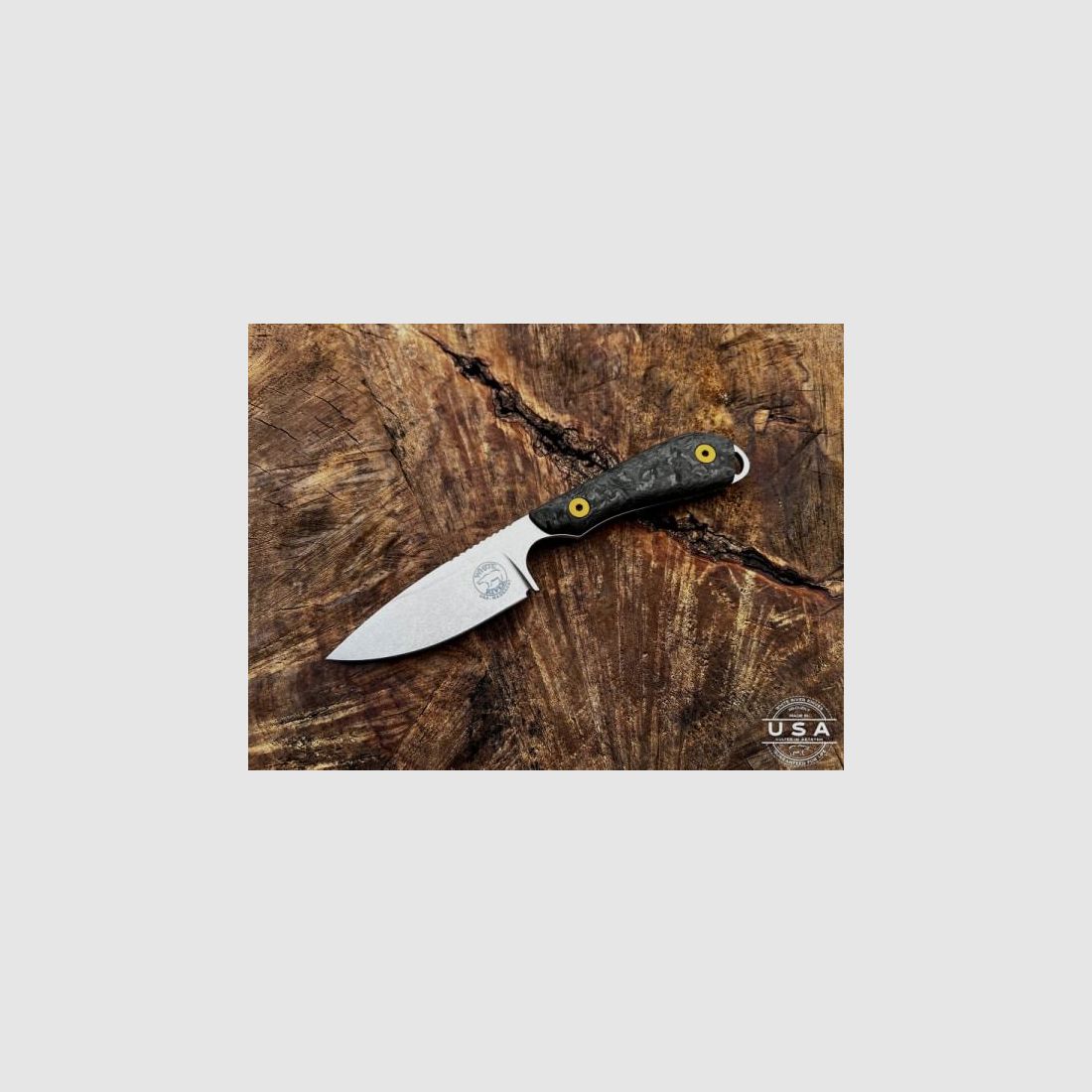WhiteRiver Feststehendes Messer M1 Caper Stonewashed LIMITED 7,6cm Klinge