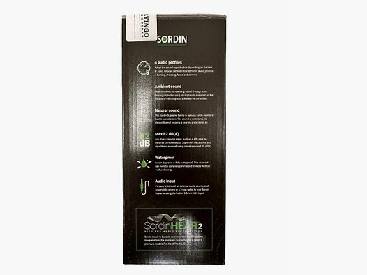 Sordin Supreme Pro-X LED aktiver Gehörschutz mit Gelkissen - Neues Modell mit 4 Soundprofilen