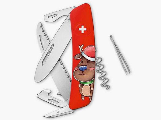 Couteau de poche pour enfants SWIZA - J06 Junior X-MAS DEER
