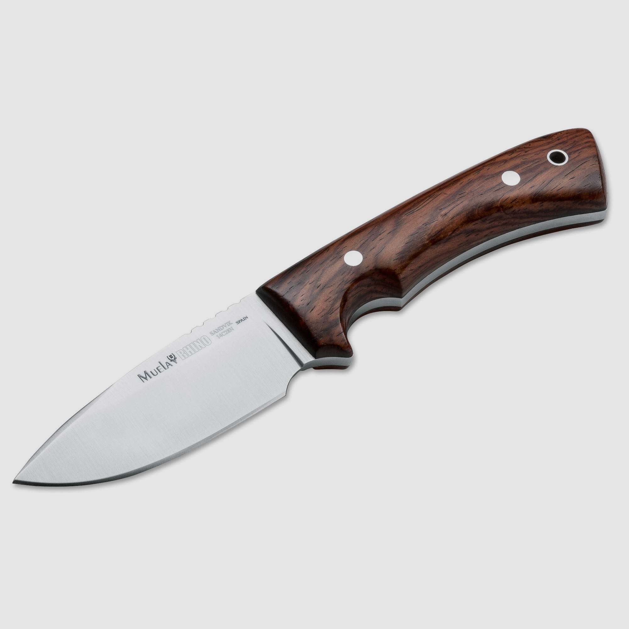 Rhino Jagd-Messer mit hochwertiger Lederscheide