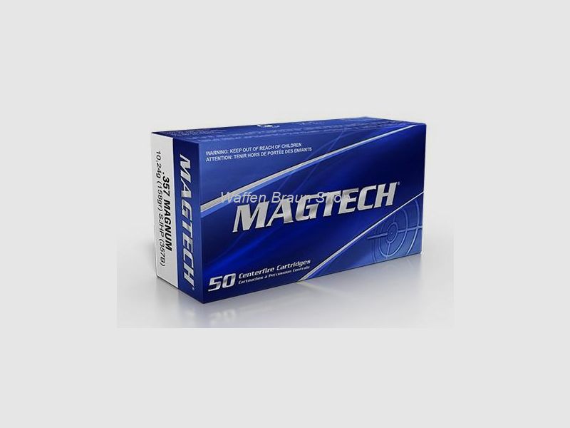 Magtech.357MAG SJHP 158GRS A50#357B