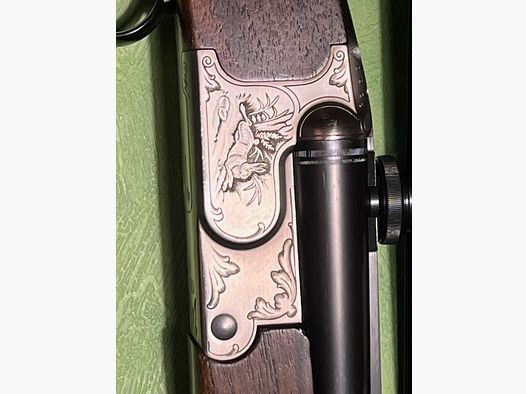Krieghoff Plus Drilling mit 2 Schloss Handsp. im Kaliber 20/76,7x65R,.22 Hornet von vorne verstellbarer E Lauf, Zeiss HT 3-12x56 L.abs. 60 auf Schwenkmontage u. höhenverstellbare Schaftrücken