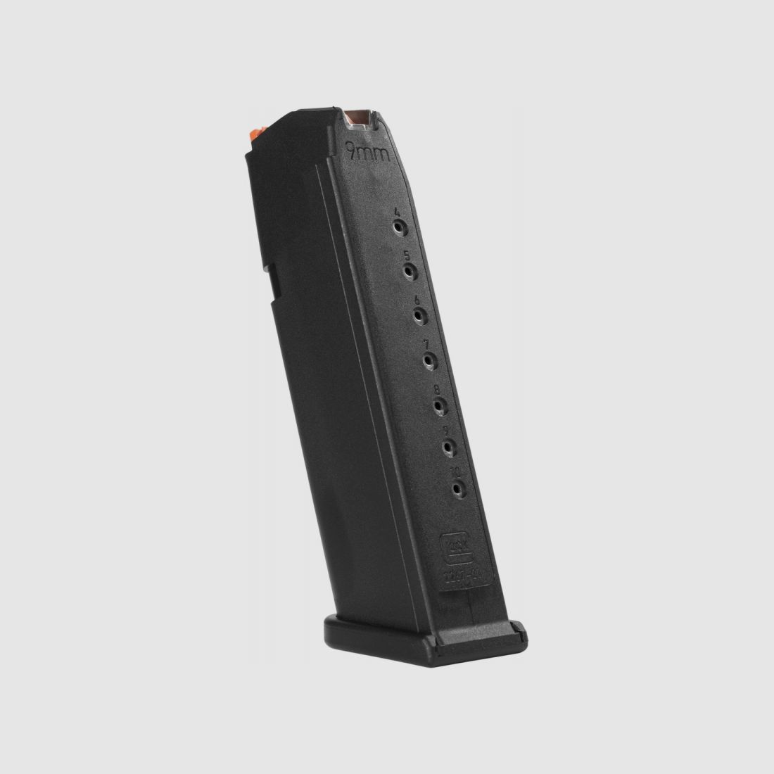 Glock 17 Beperkt 10-Schots Magazine Kal. 9x19 Oranje Volger, afbeelding 2 van 4