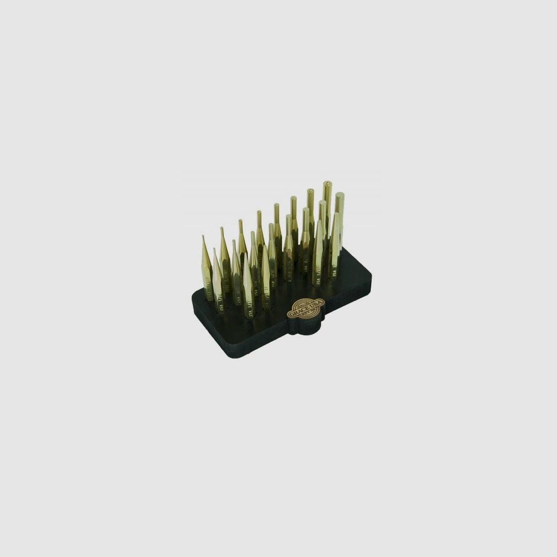 Set of 20 brass punches