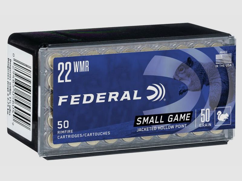Federal Small Game .22 Win. Mag. Game-Shok 50GR JHP 50 cartucce