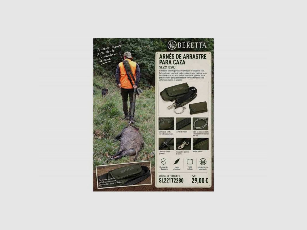 Arnes de arrastre Beretta, imagen 1 de 2