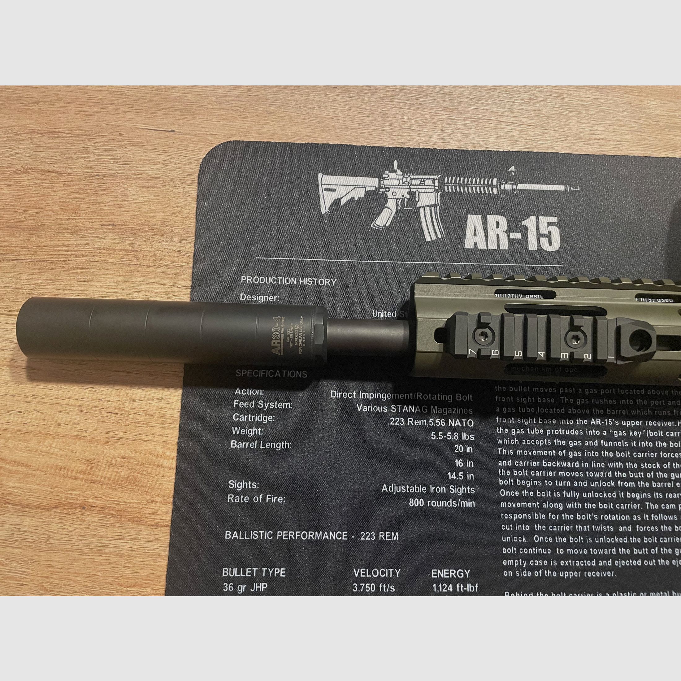 LuxDefTec LDT AR 15 .223 Rem 14,5“ OD Green