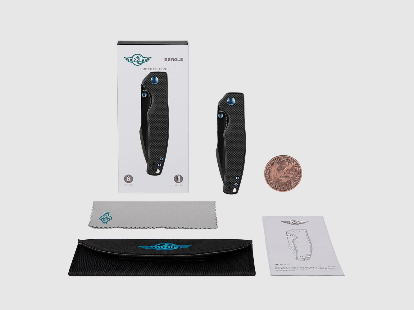 Navaja de acero inoxidable Beagle Oknife Olight, imagen 3 de 10