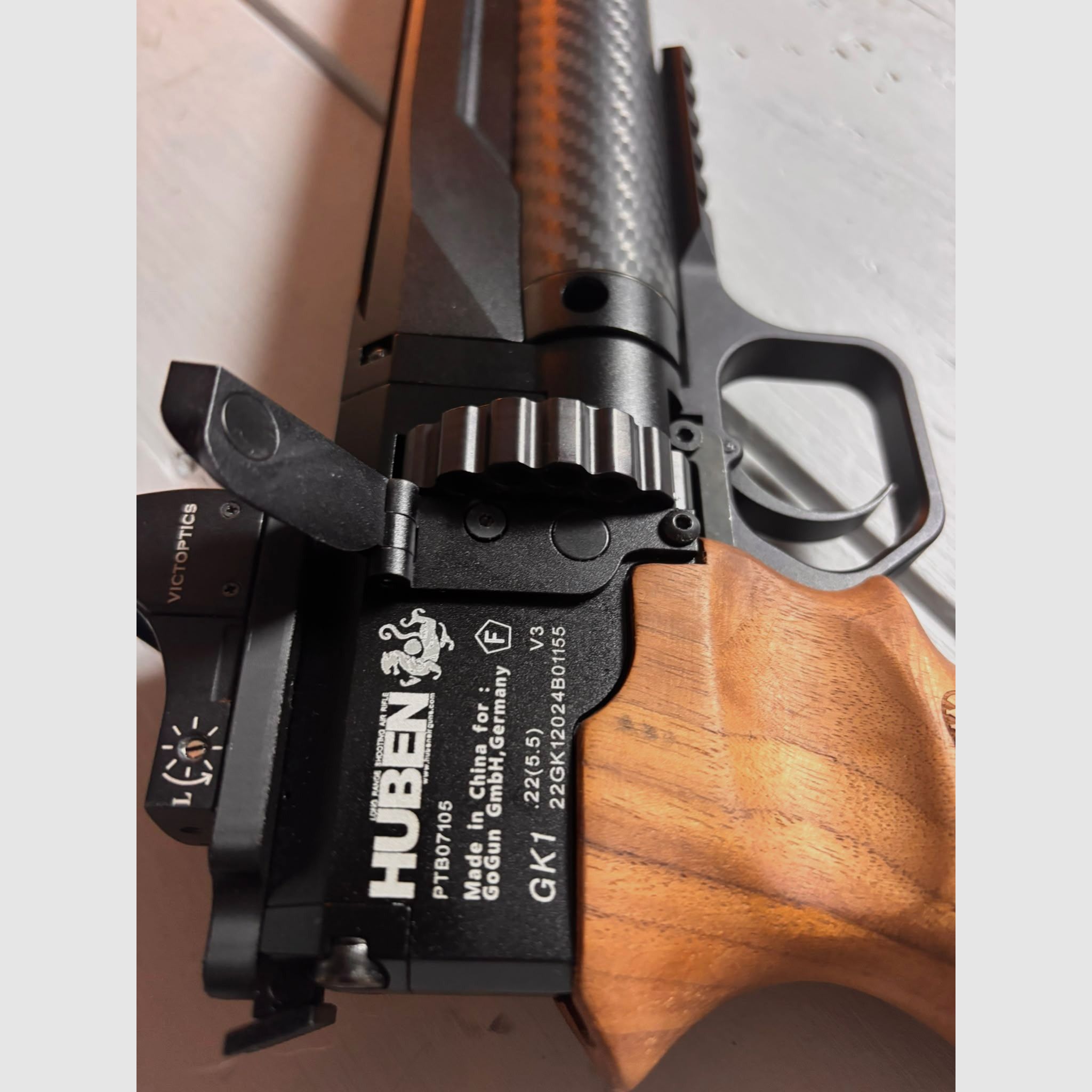 HUBEN GK 1 V3 en 5,5 mm o .22 Nuevo con súper accesorios PV 2400 €
