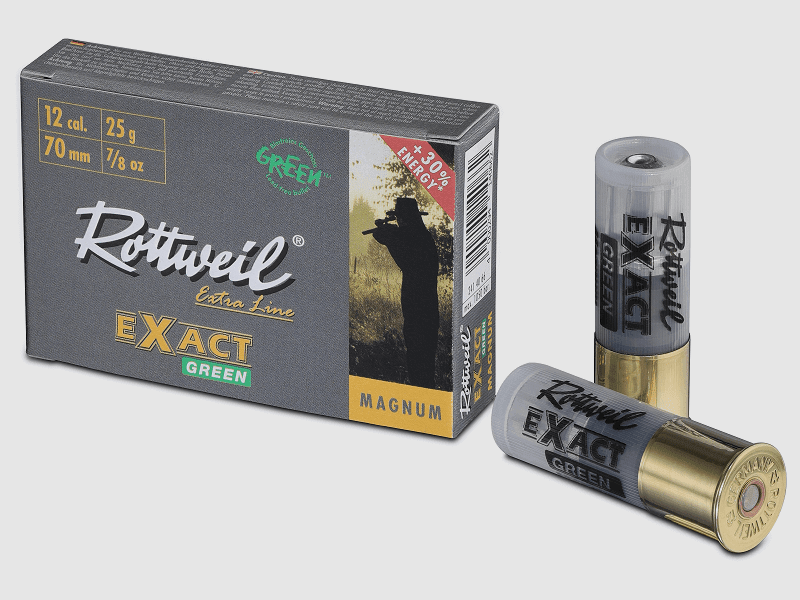 Rottweil Exact Green Magnum 12/70 - 5 Stk.