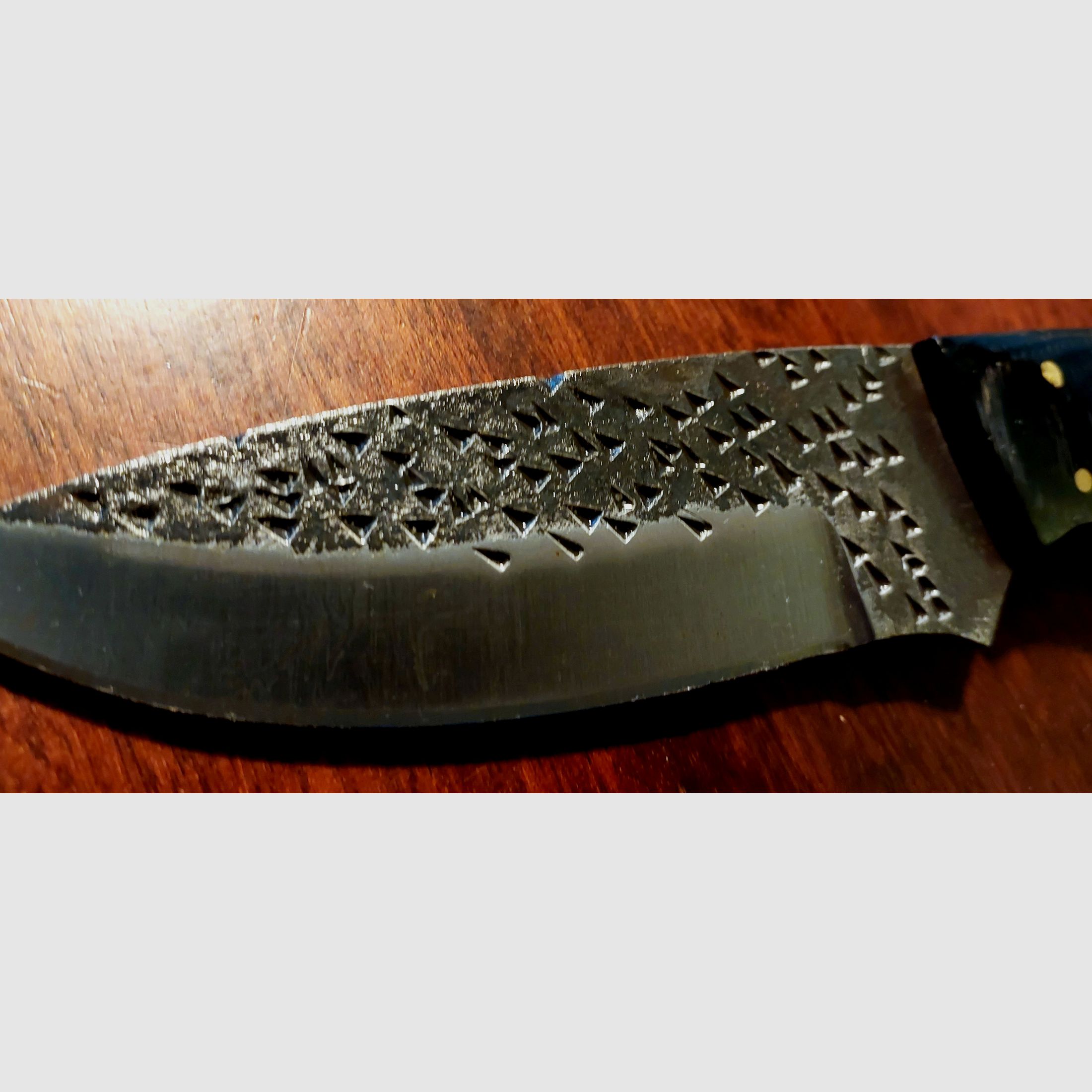 Beautiful hunting knife carbon steel - 24cm - with leather sheath New!