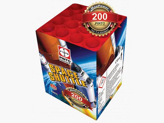 FUOCHI D'ARTIFICIO BATTERIA SPACE SHUTTLE 16 RD 185G NEM KAT F2