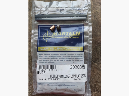 Magtech 9mm JSP FLAT 95gr 100St.