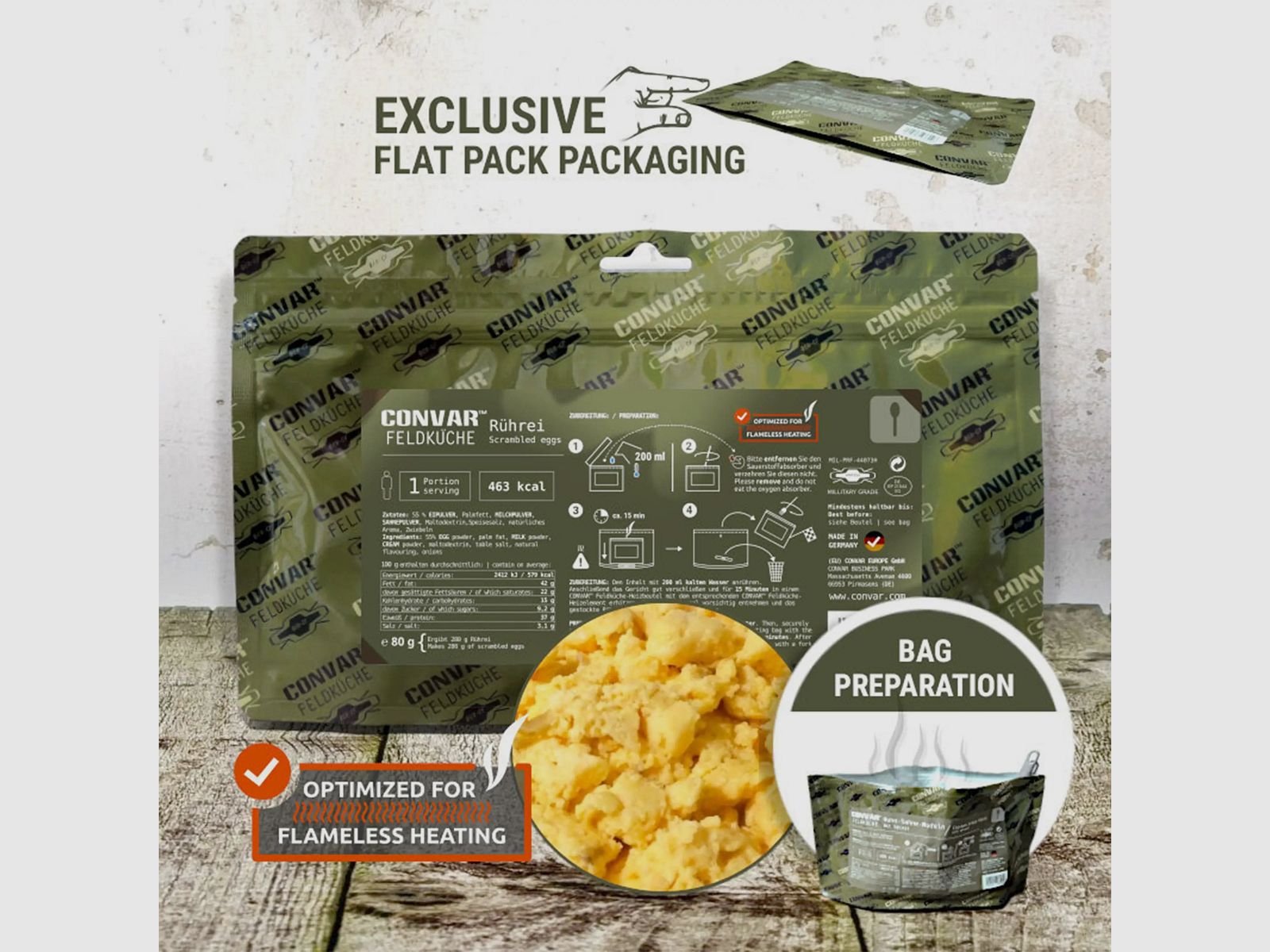CONVAR Cuisine de Camp CONVAR Cuisine de Camp Petit Déjeuner Fermier 100 g