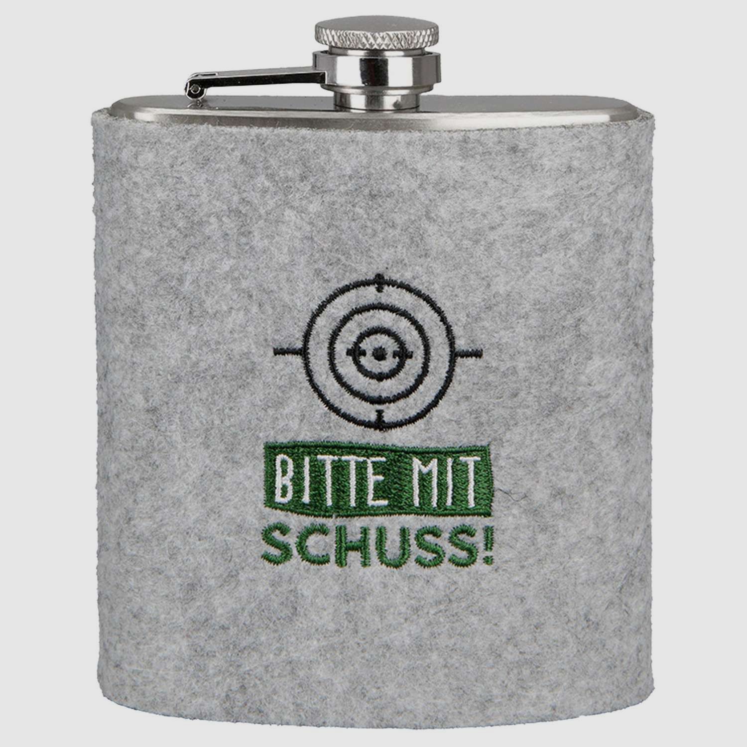 AKAH Flachmann BITTE MIT SCHUSS