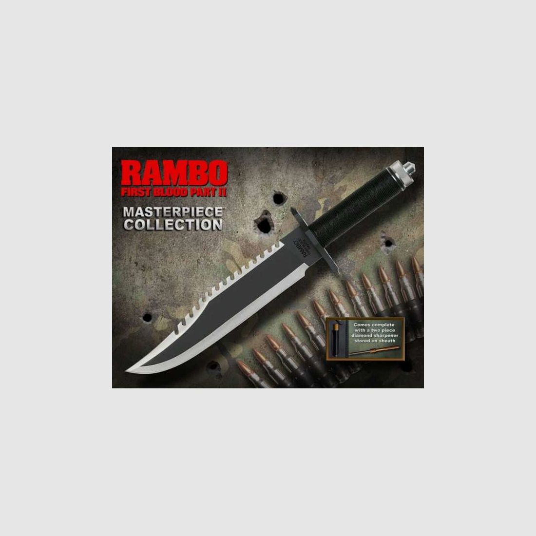 Rambo 2 First Blood Part II SE Bowie Messer Hollywood Collectibles