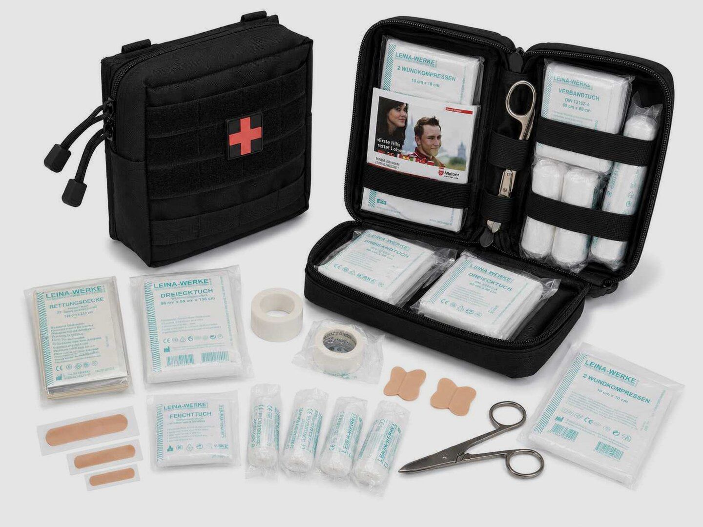 Mil-Tec First Aid Set Leina Pro 43-pcs Large Black #16025502