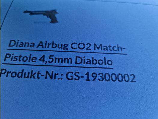Pistola de competición Co2 Airbug de Diana