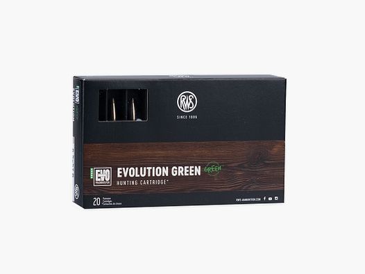 RWS 6,5X57R Evolution Green 6,0gr./93gr Cartouches de fusil sans plomb